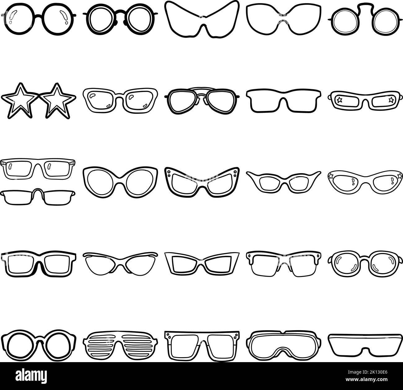 Wallpaper #C2gsJJMBSpphPi3-UzjF228 Glasses Outline Stock Vector Images Alamy