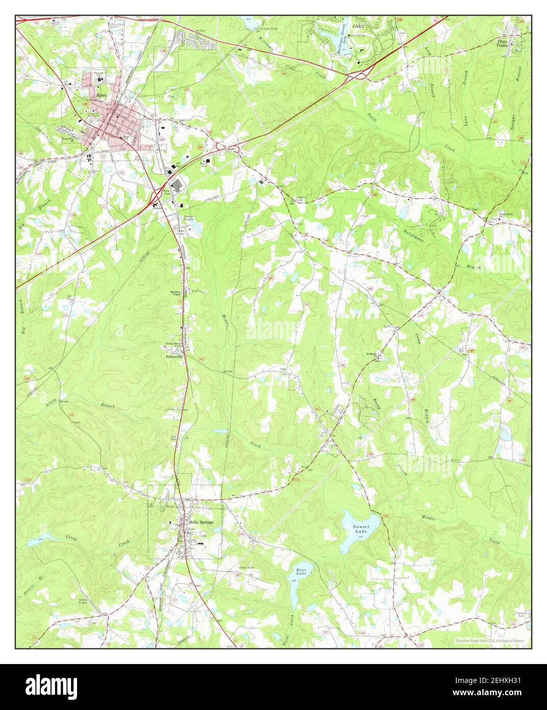 Wallpaper #nljPM5MBzN9vxX34OznC1 Apex North Carolina Map 1974 124000 United States of America by