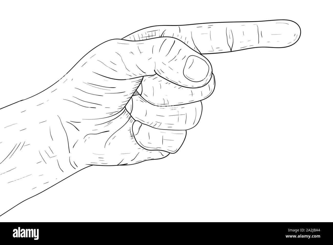 Wallpaper #nLgf2JIBJvJKYCmEN-Zo51 Man S Thumb with Index Finger Pointing at Something Hand Drawn Sketch