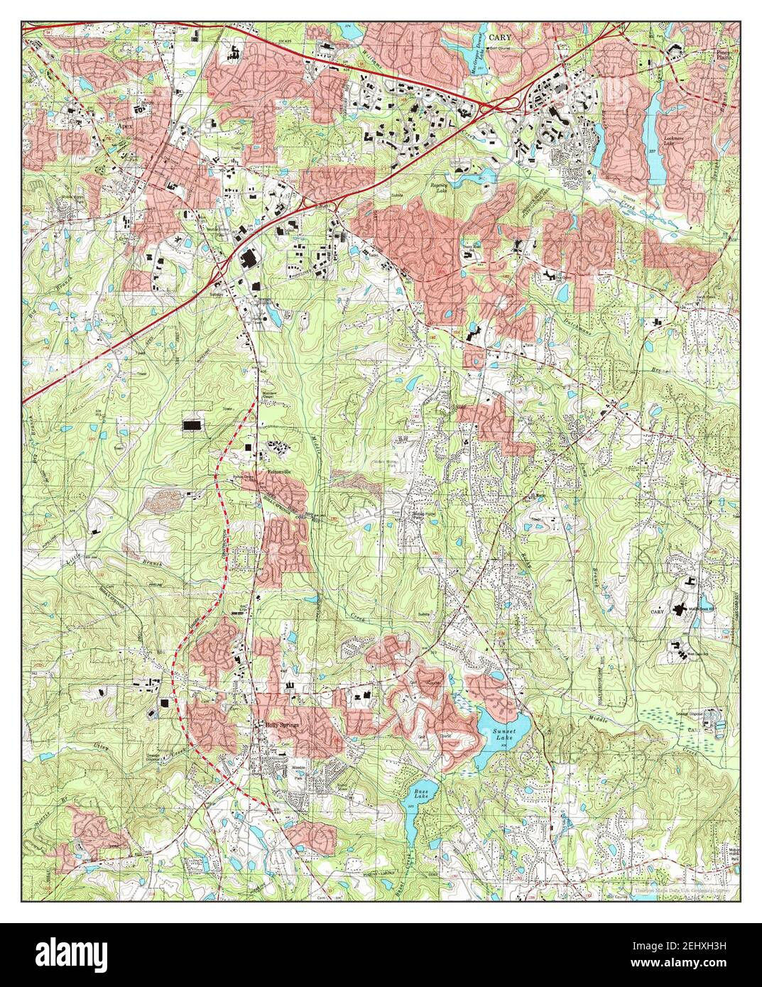 Wallpaper #nljPM5MBzN9vxX34OznC6 Apex North Carolina Map 2002 124000 United States of America by