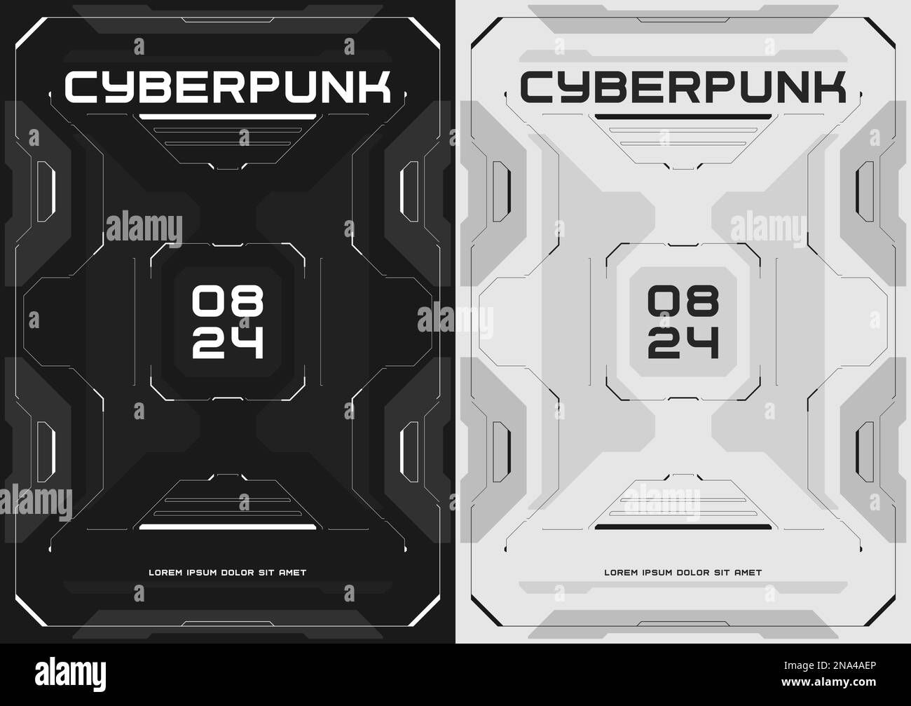 Wallpaper #MGdF-JIBSpphPi3-LInZ31 Cyberpunk Futuristic Poster Set Tech Cyberpunk Design for Web and