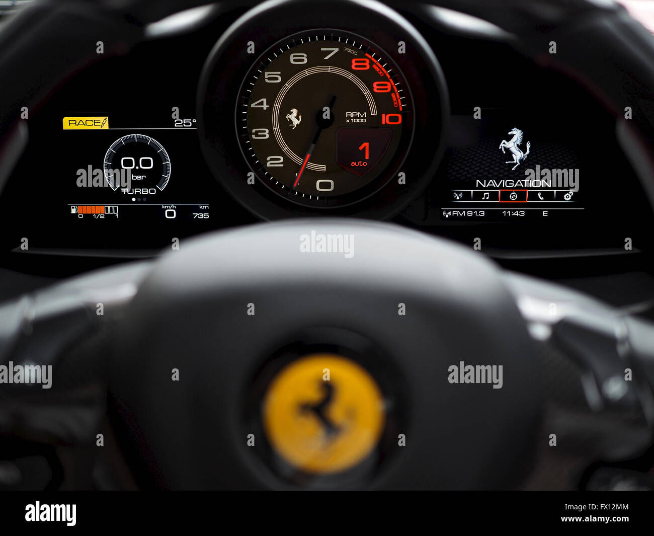 Wallpaper #5mfR9pIBSpphPi3-34Qt4 Ferrari 488 Gtb Interior Dash Stock Photo Alamy