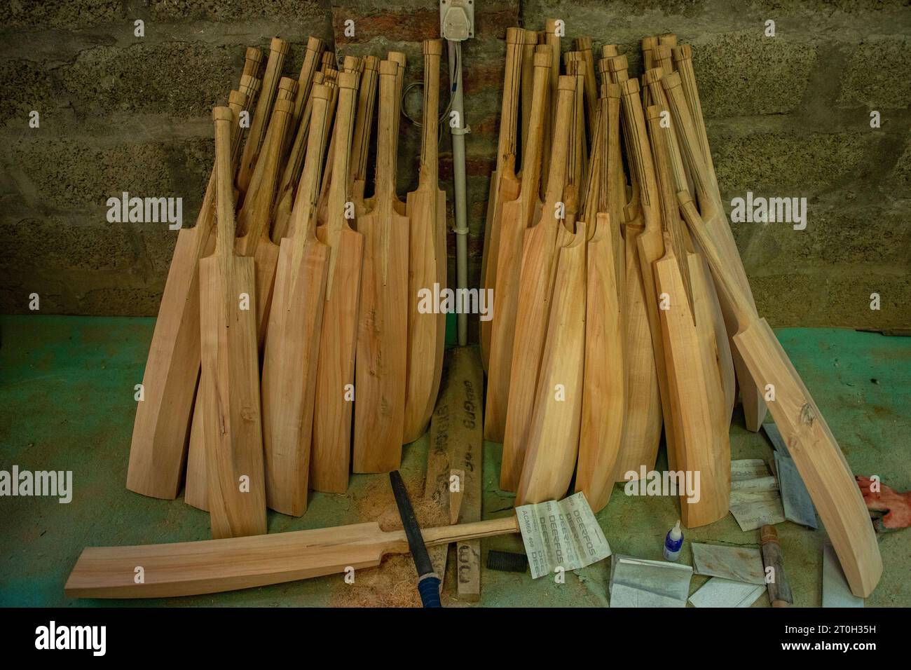 Wallpaper #uGcKC5MBSpphPi3-5NdM160 Kashmir India 2nd Oct 2023 Kashmiri Willow Wood Cricket Bats Are