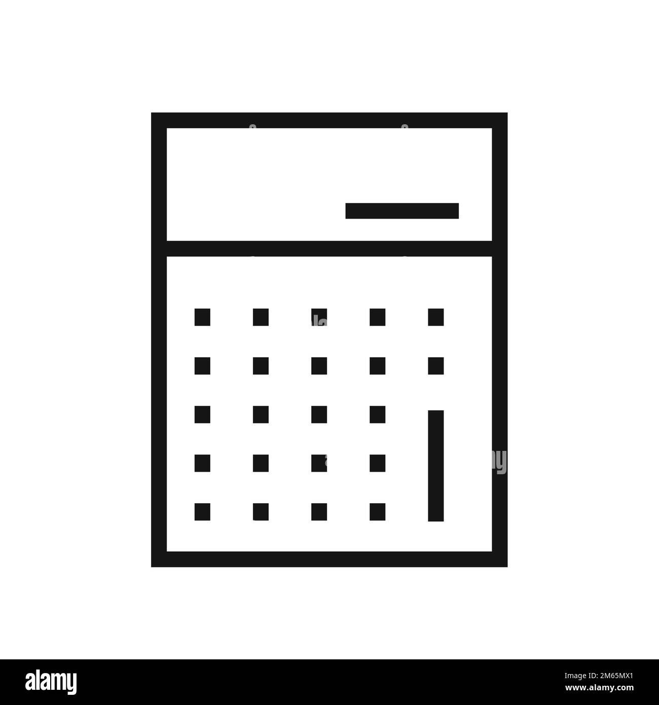 Wallpaper #XmepBpMBSpphPi3-QcIQ158 Calculator Line Icon Isolated on White Background Black Flat Thin Icon