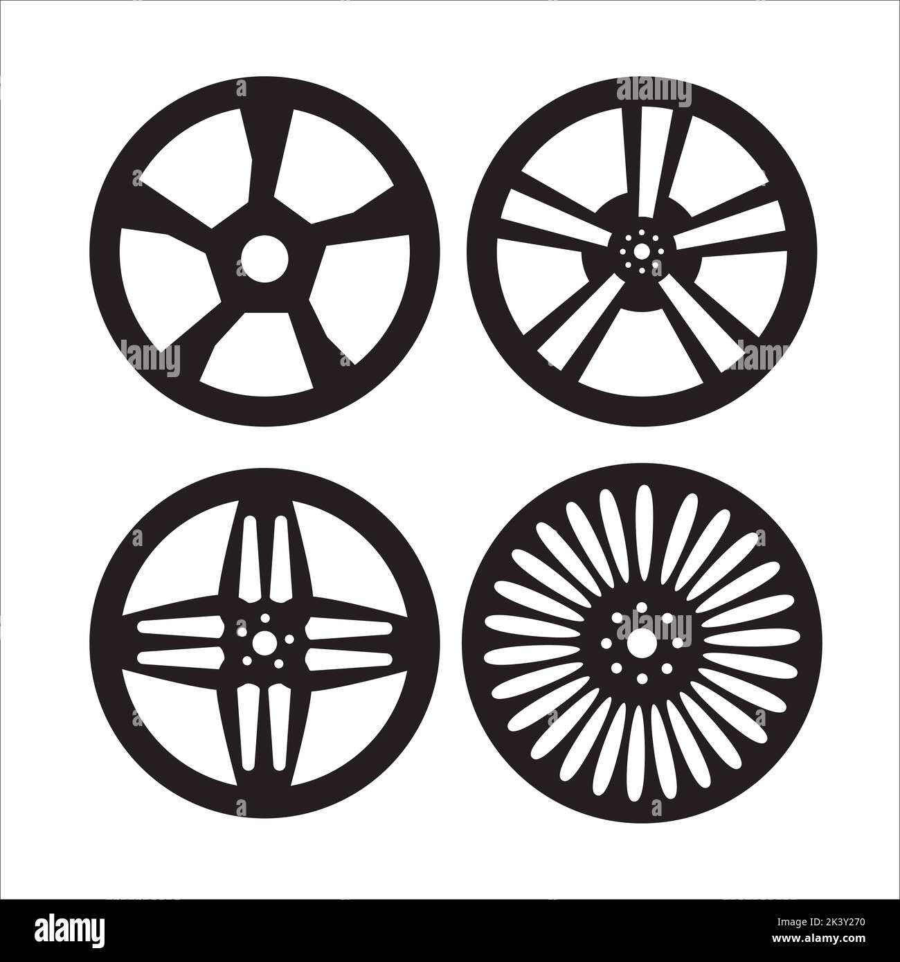 Wallpaper #yWi3HpMBSpphPi3-nSkH330 Vector Set of Alloy Wheels Illustration Isolated on White Background