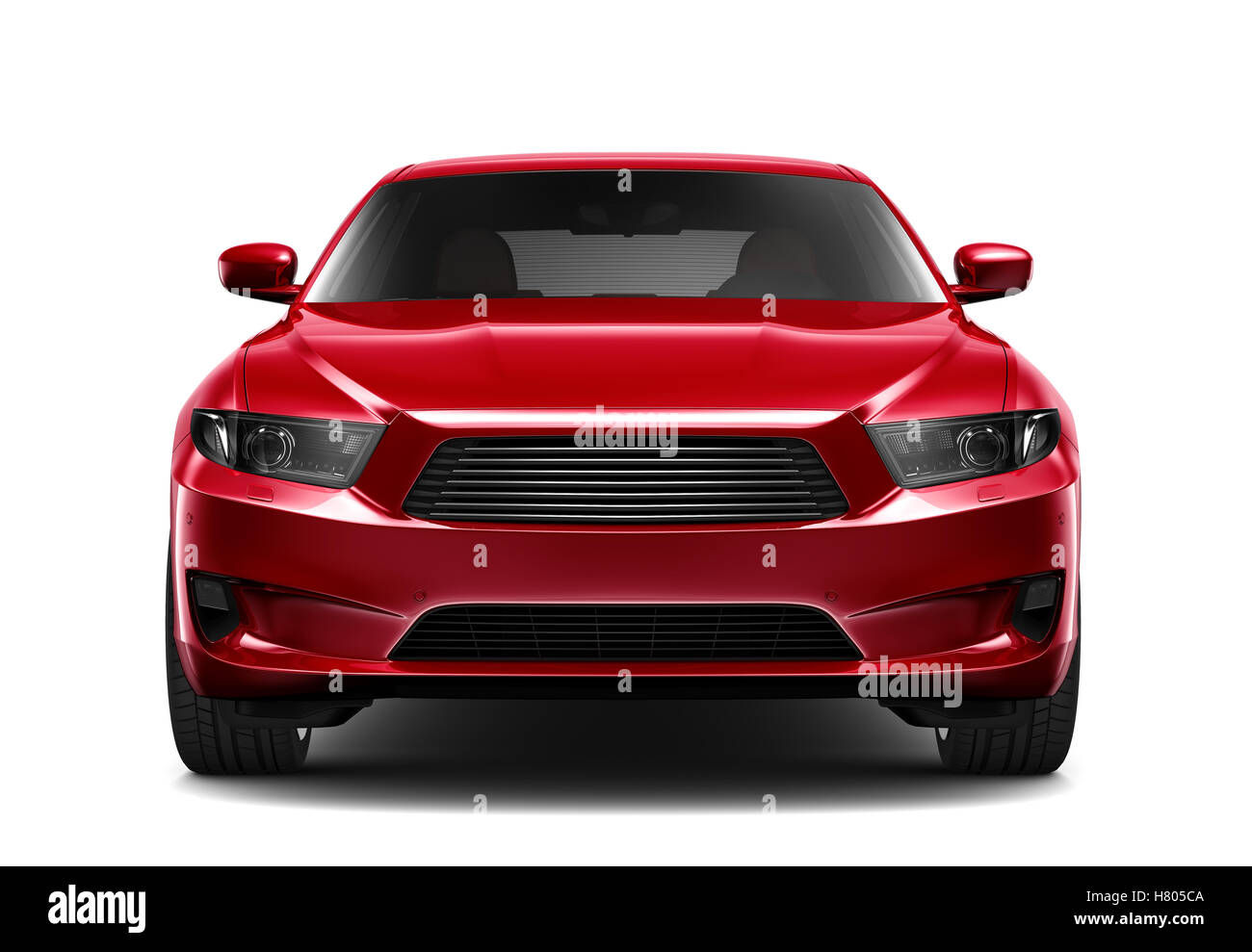 Wallpaper #9RnGDo8BtGB6xQ78R1qo21 Red Generic Car Front View Stock Photo Alamy