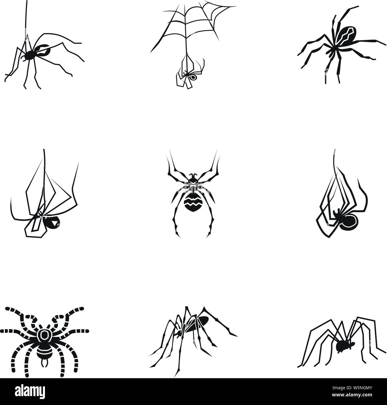 Wallpaper #FRkNE48BtGB6xQ78l2V834 Horror Spider Icon Set Simple Set of 9 Horror Spider Vector Icons for