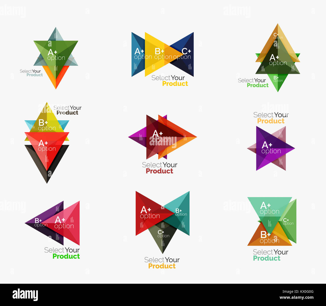 Wallpaper #VWcrC5MBSpphPi3-B9iE180 Set of Triangle Layouts with Text and Options Elements of Business
