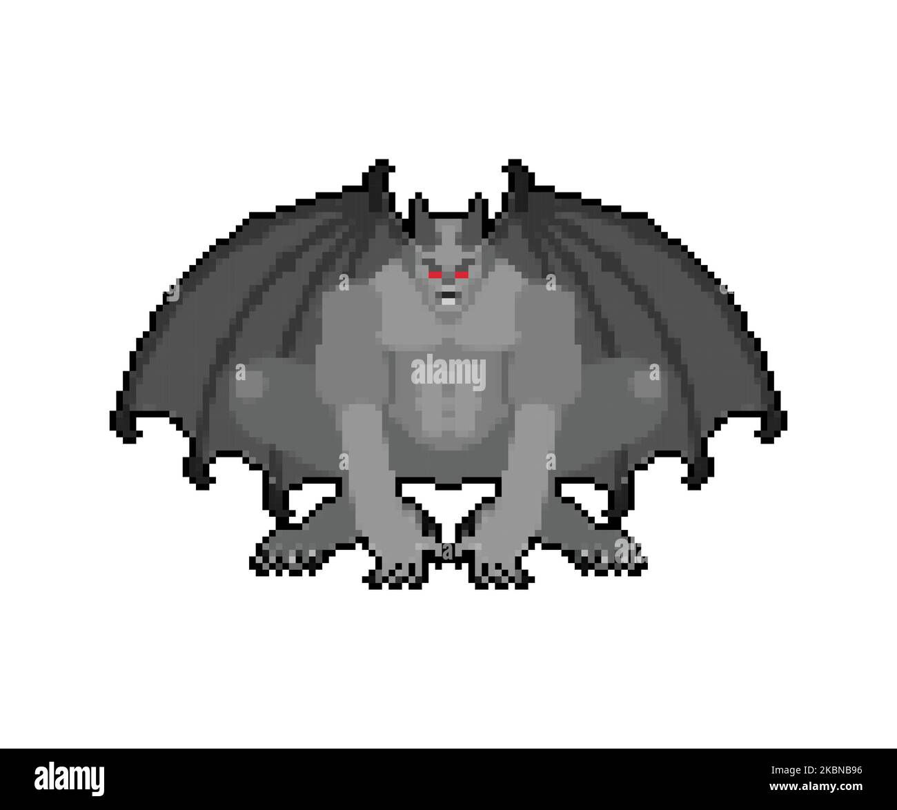 Wallpaper #s2eZ6JIBSpphPi3-Fj1x277 Gargoyle Pixel Art Isolated 8 Bit Stone Demonic Character Monster