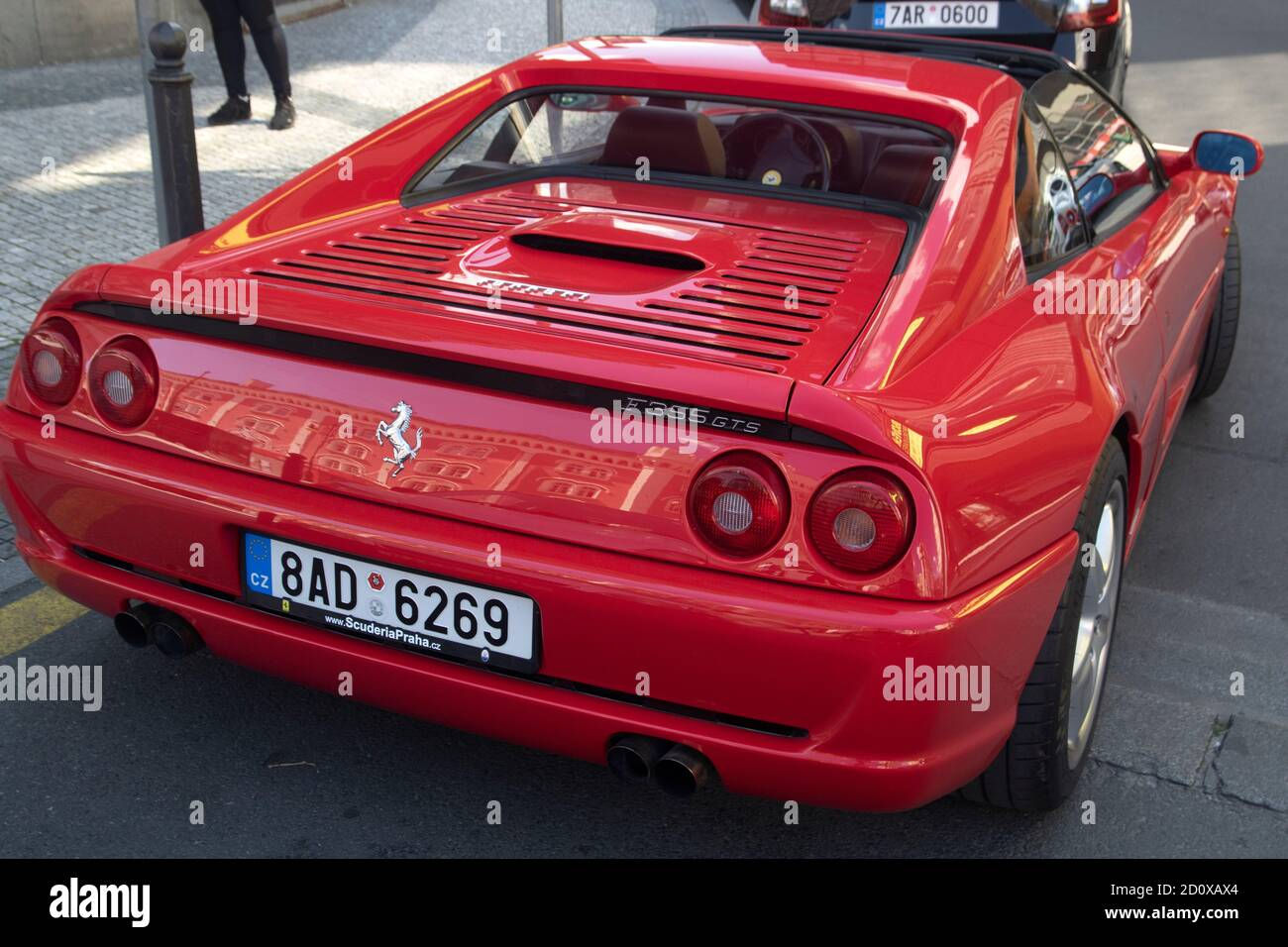 Wallpaper #cttlMpMB3oUMxGFSqj04267 Red Parked Ferrari F355 Gts Convertible in the Famous Red Ferarri Color