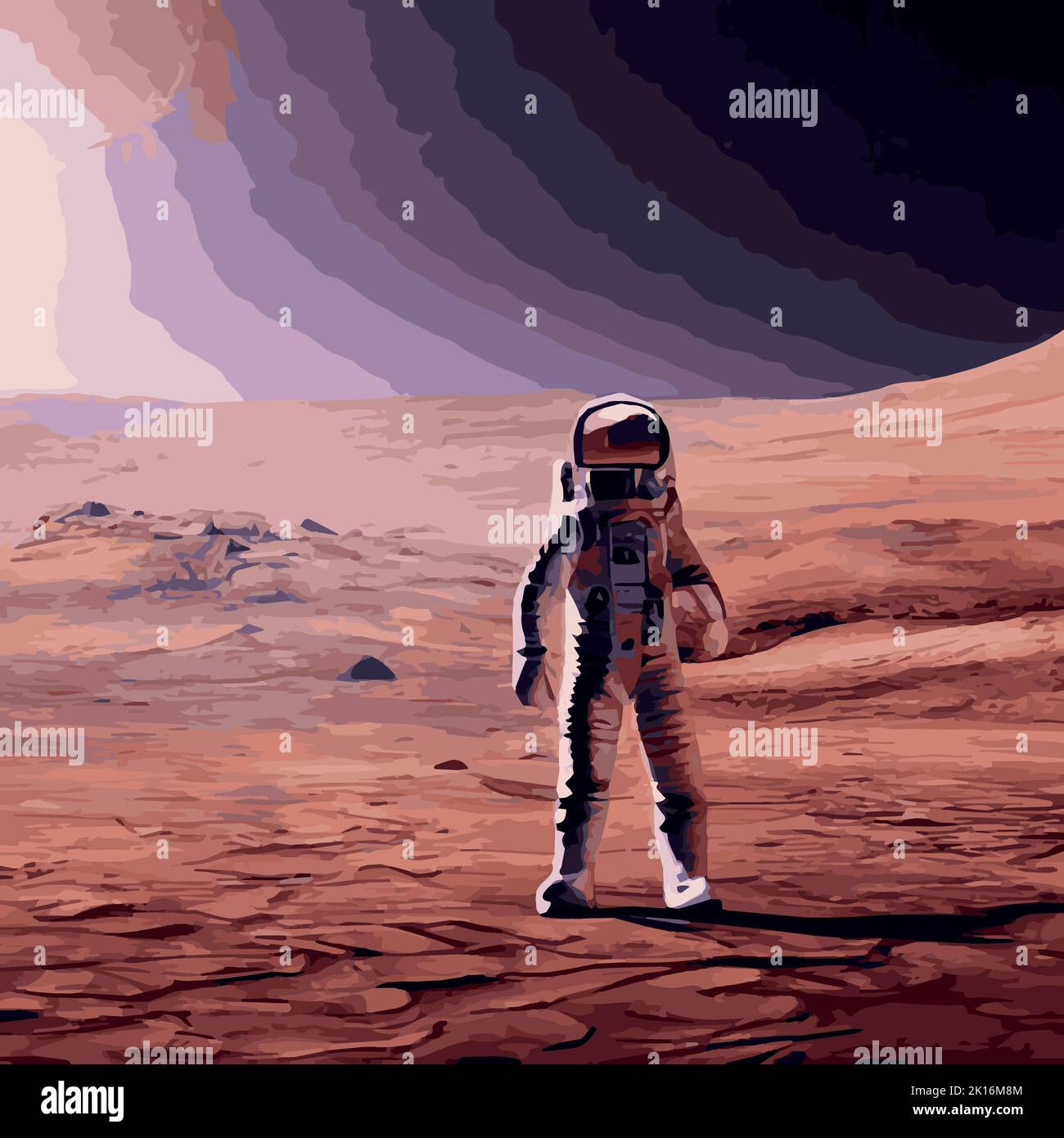 Wallpaper #e2eE_JIBSpphPi3-ZZiW272 Astronaut Explores Space Being Desert Mars Astronaut Space Suit