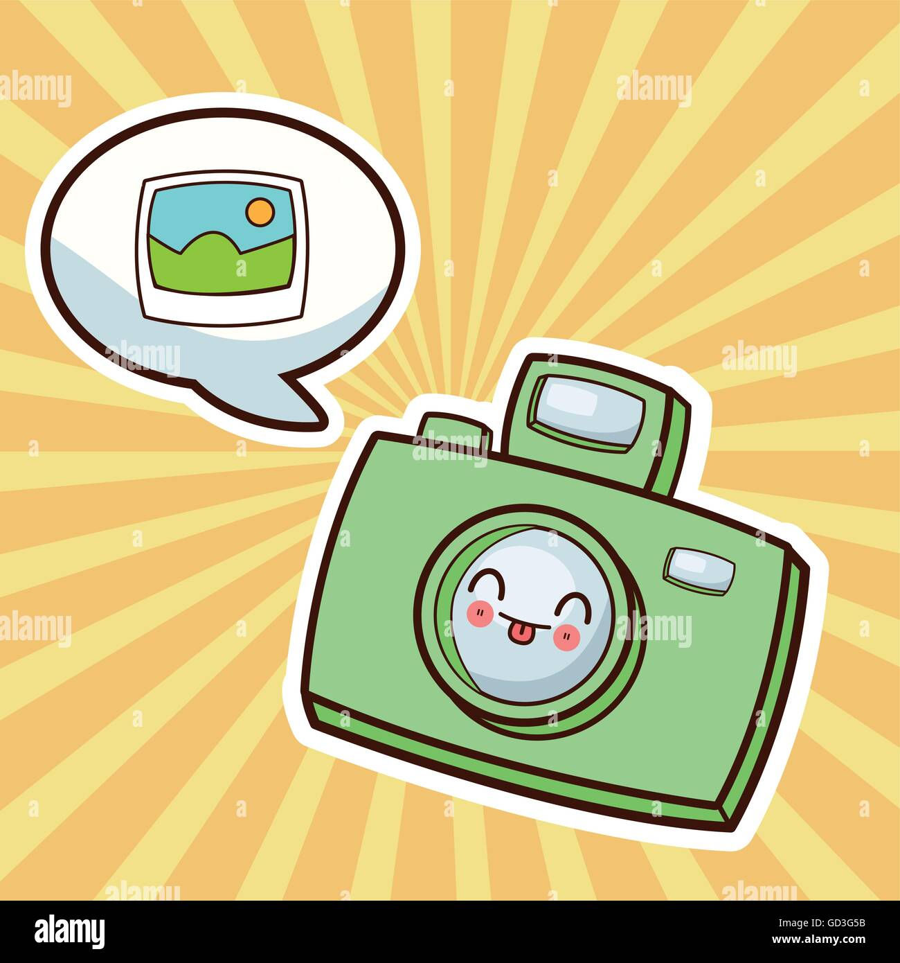 Wallpaper #lWe_75IBSpphPi3-ZGNL151 Kawaii Cartoon Technology and Social Media Vector Graphic Stock