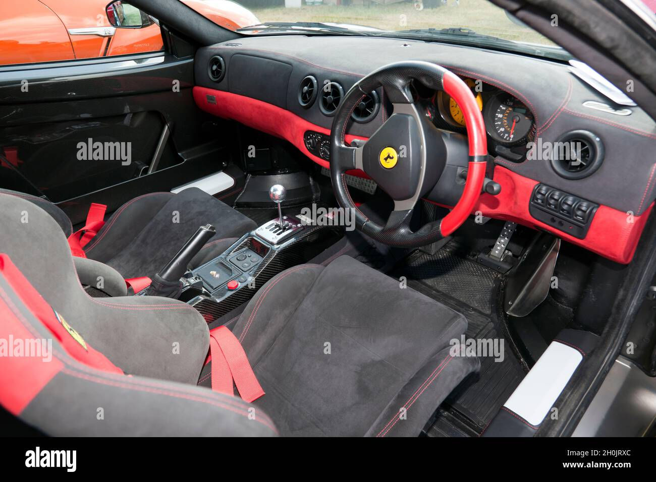 Wallpaper #tGet_ZIBSpphPi3-cZwd293 Cockpit of a Rare Ferrari 360 Challenge Stradale on Display at the