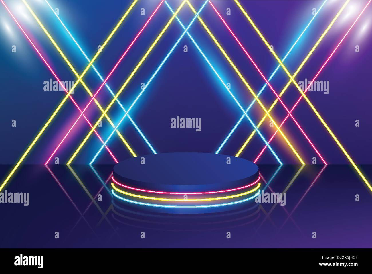 Wallpaper #VywZSpMB0E1QgA7wsvWg42 Realistic Neon Lights Lines Background Vector Design Illustration Stock