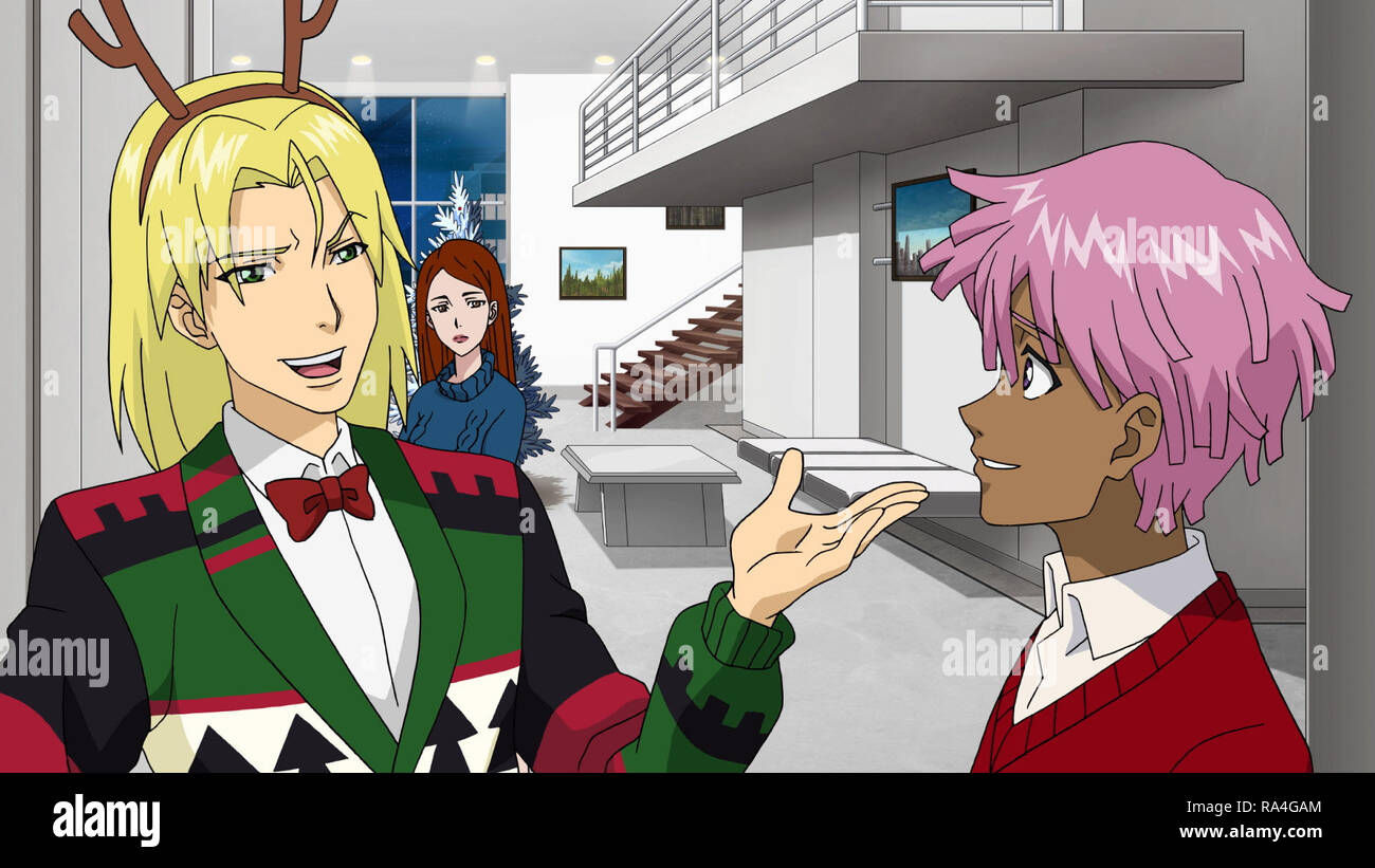 Wallpaper #9_v1hJcBx-Hc5Y20ya_S89 Neo Yokio Pink Christmas Front from Left Arcangelo Corelli Voice