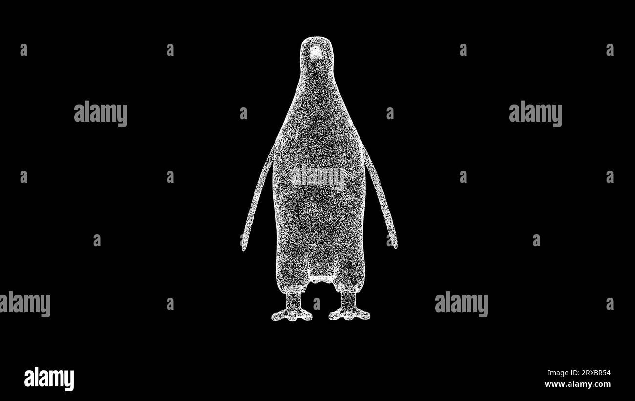 Wallpaper #YHeLJ5MB-pgBXx60Pqbv157 3D Penguin Rotates on Black Background Zoo Park Concept Wild Animals