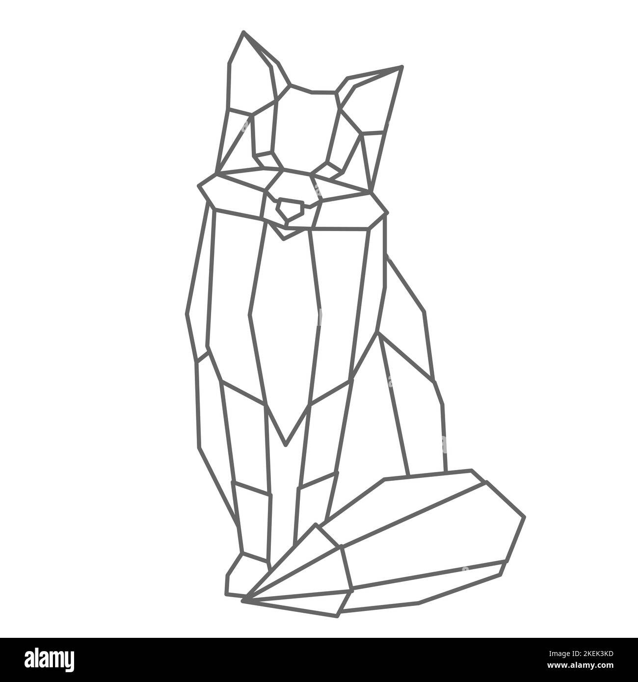 Wallpaper #fmeh-pIBSpphPi3-95Fq542 Geometric Fox