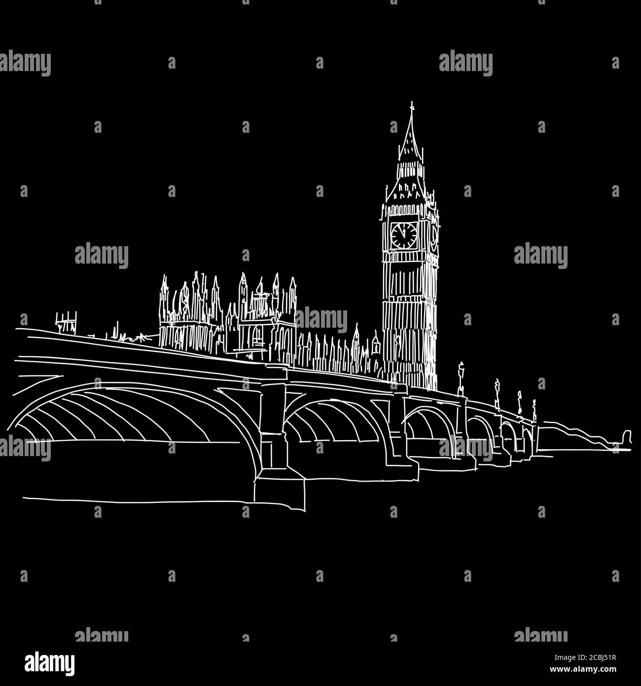 Wallpaper #2WigFZMBSpphPi3-egh-137 London Skyline Sketch