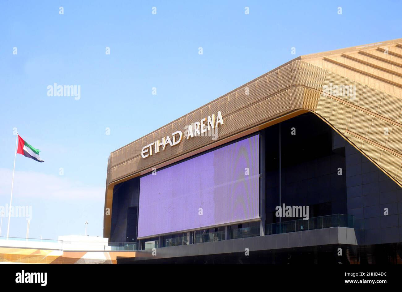 Wallpaper #mmd2EpMBSpphPi3-UvvA9 Front Facade of Etihad Arena Yas Bay Waterfront Yas Island Abu Dhabi