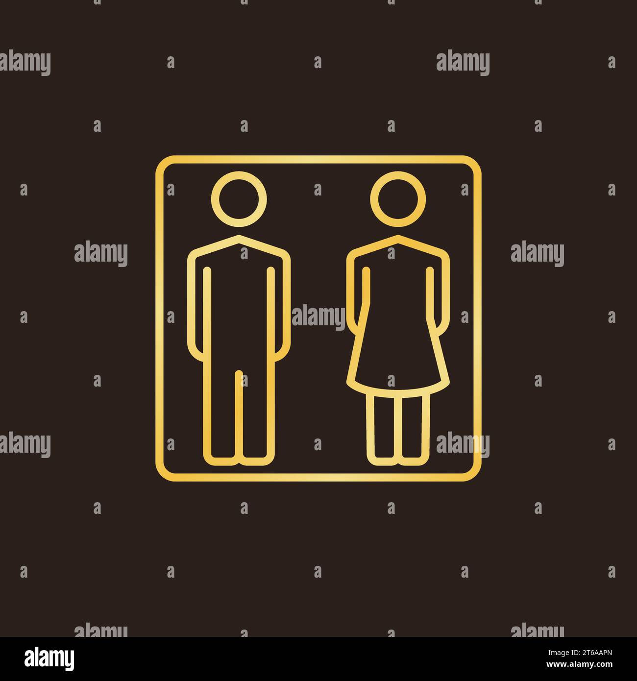 Wallpaper #5mdt8JIBSpphPi3-RGZx281 Man and Woman Golden Linear Icon Vector Wc Concept Sign or Logo