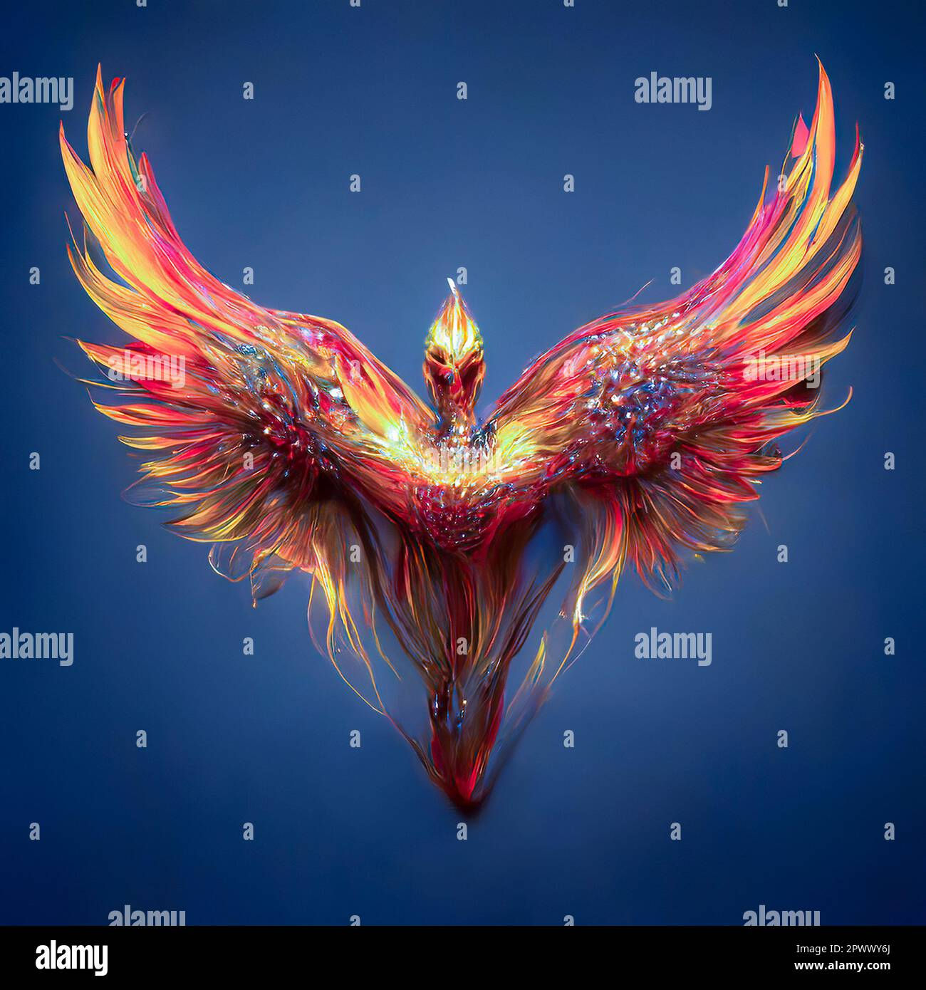 Wallpaper #2bc96 Image of a Majestic White Fire Phoenix on Craiyon