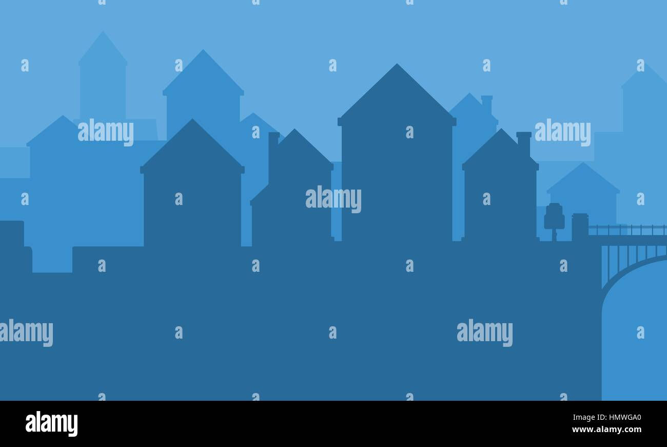 Wallpaper #Imf_DJMBSpphPi3-ZuKh328 Landscape of City Silhouettes Vector Art Stock Vector Image Art Alamy