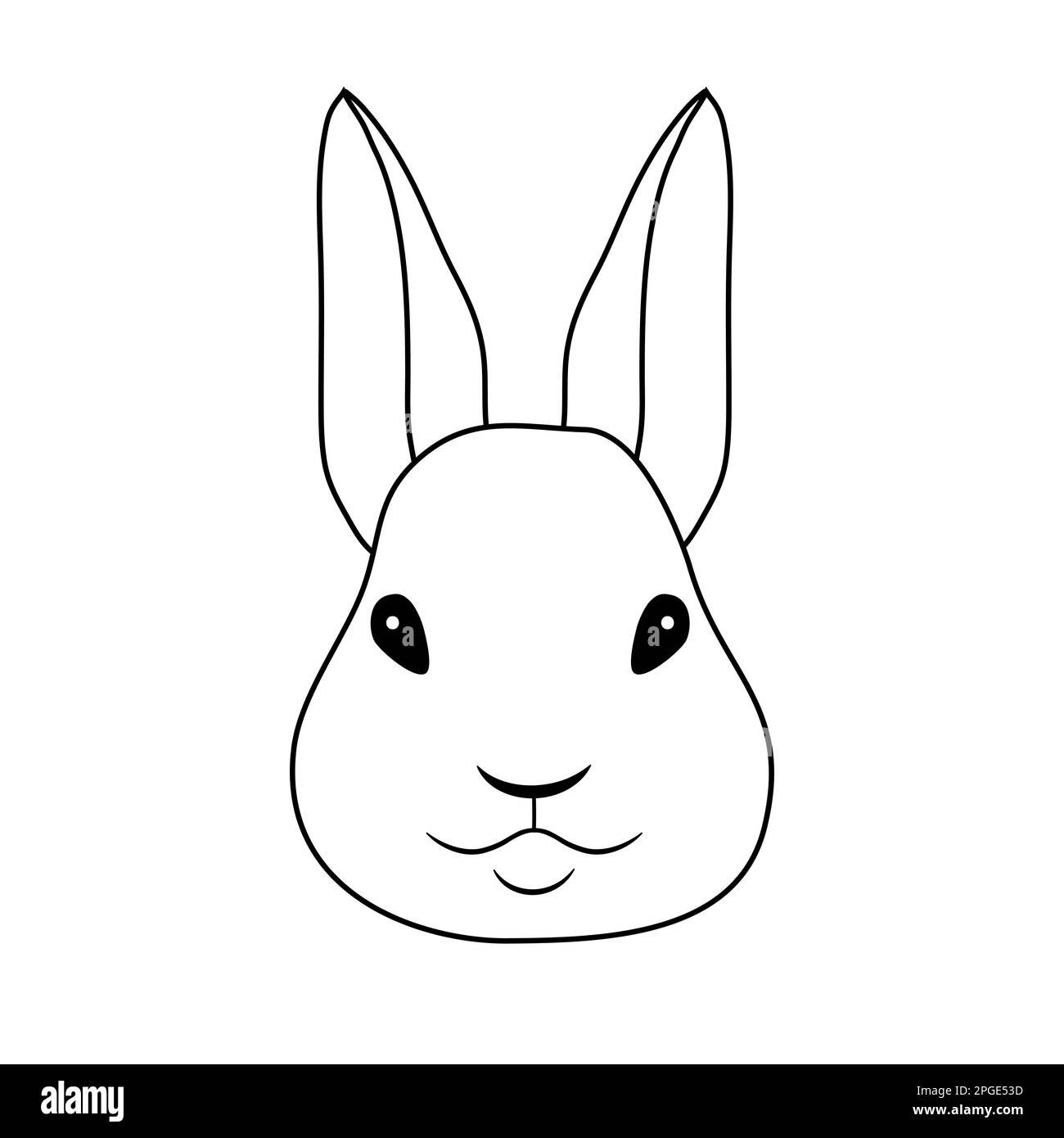 Wallpaper #1WfB-JIBSpphPi3-ior0117 Bunny Face Outline