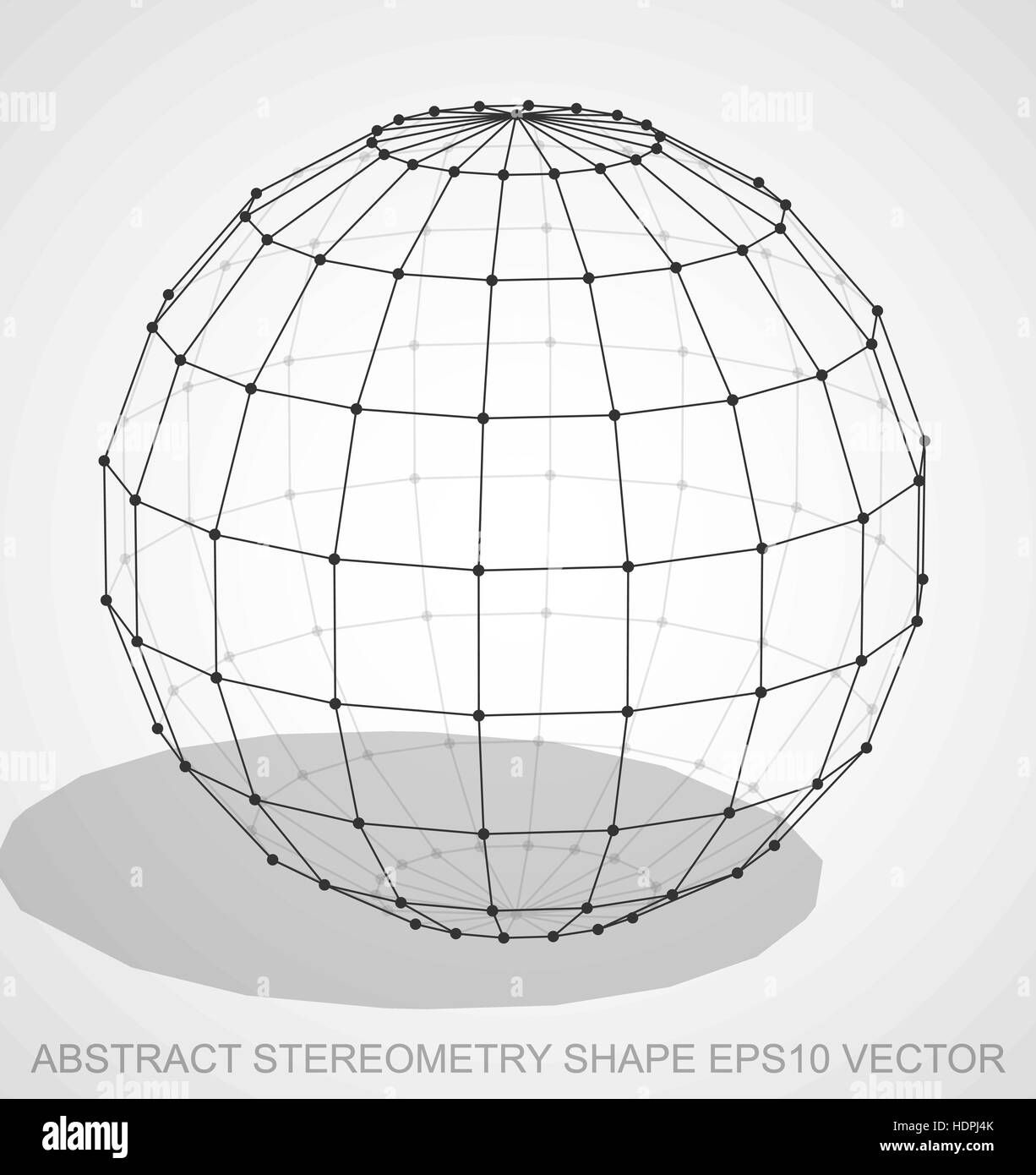 Wallpaper #Ph0GKpMBlOZrFDOkycPy99 Abstract Geometry Shape Black Sketched Sphere with Transparent Shadow