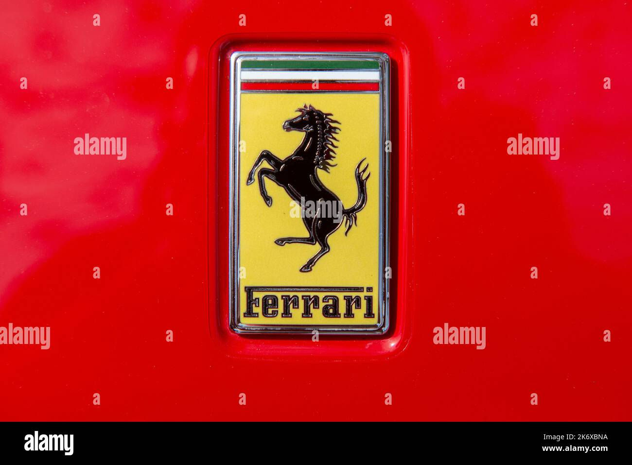 Wallpaper #K2cxEJMBSpphPi3-cPKj180 Atibaia Brazil October 7 2022 Close Up of Scuderia Ferrari Symbol