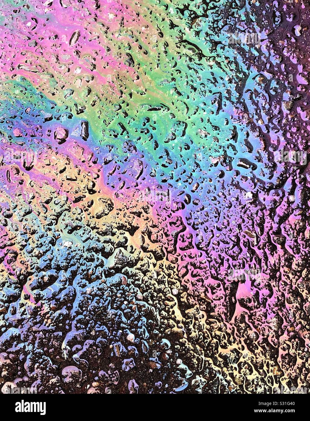 Wallpaper #9b753 Original Rainbow Oil Slick Acrylic Pour Painting on Etsy