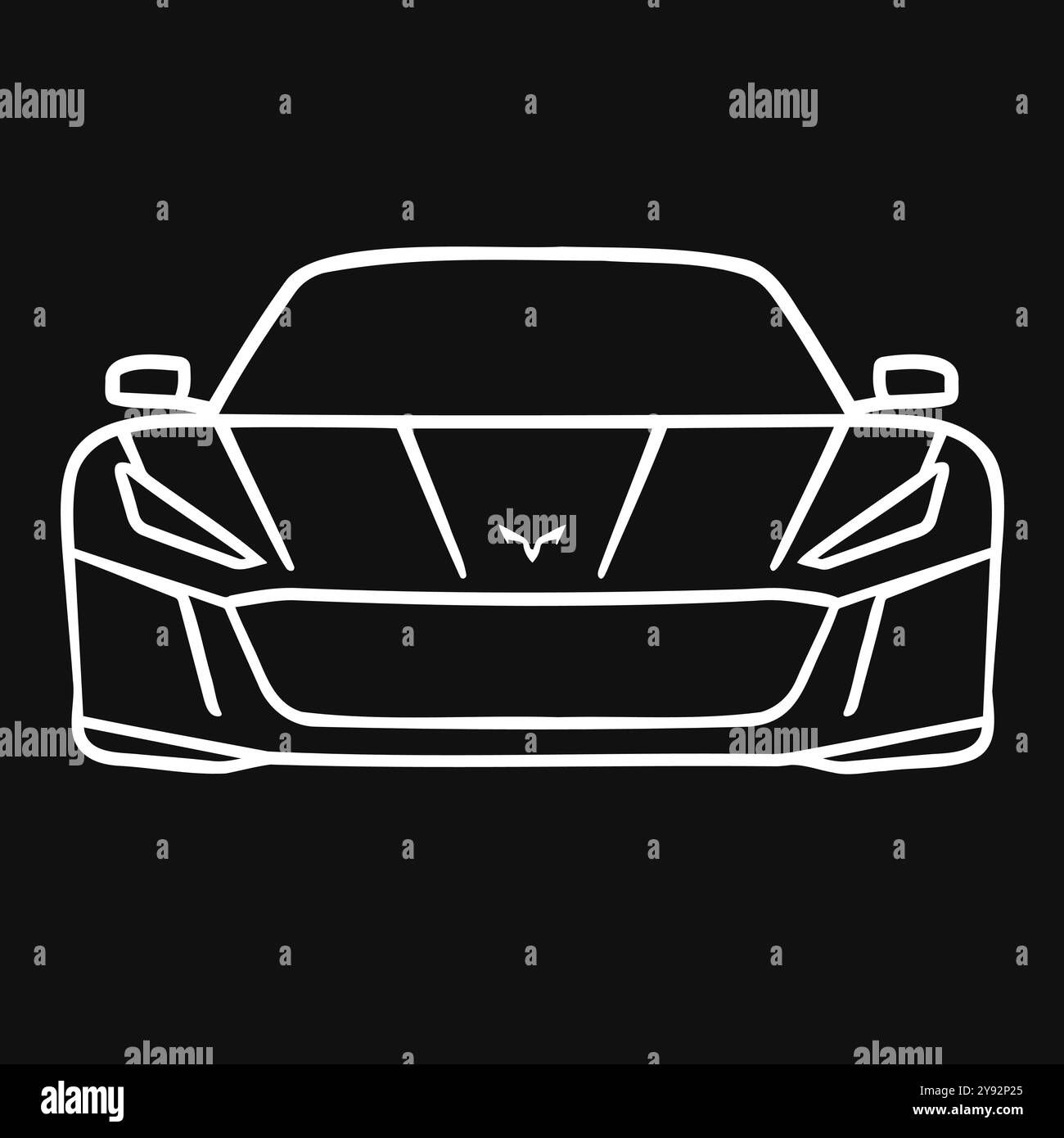 Wallpaper #sSbXl5cBNyflpn9rXYZh183 Minimalist Sports Car Front View Outline Stock Vector Image Art Alamy