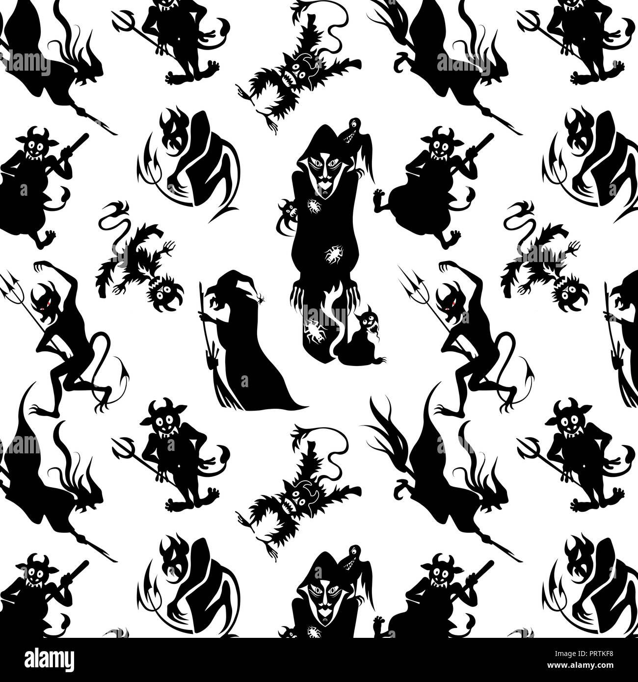 Wallpaper #MPSwOZMBKFX8bn3r33ez427 Vector Illustration Black and White Seamless Background Abstract