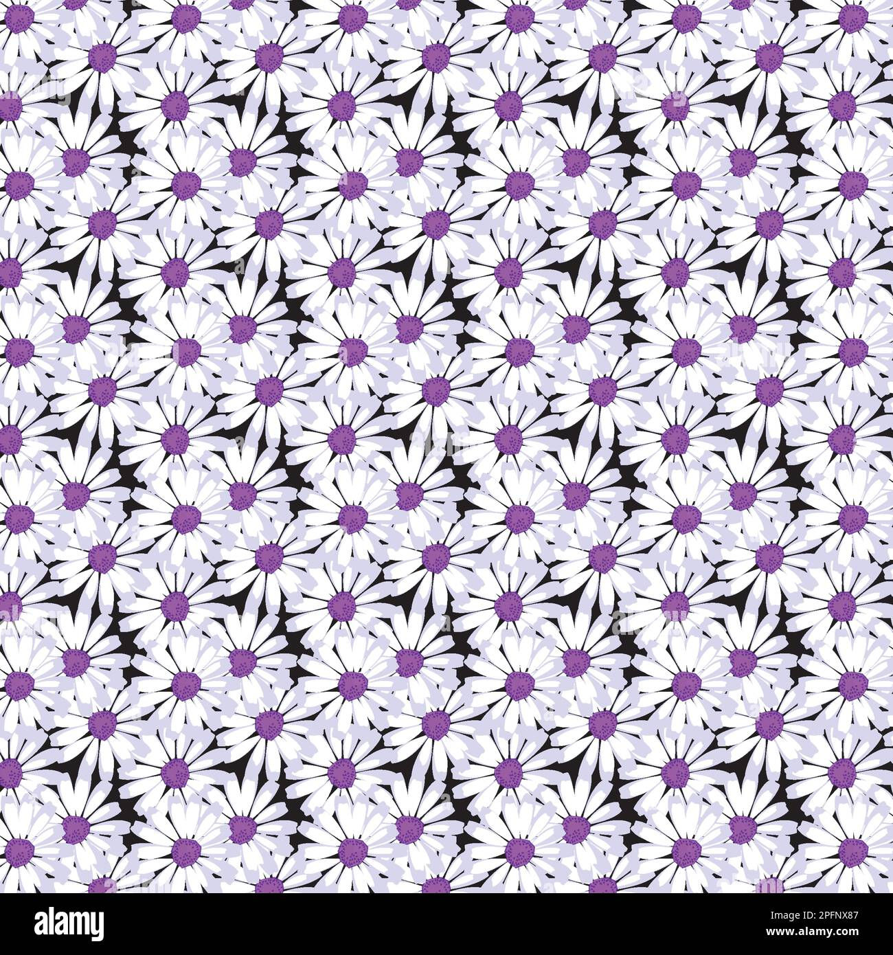 Wallpaper #4B2MLZMBlOZrFDOkv9C4148 Daisy Flower Pattern Pretty Floral Pattern Background Stock Vector