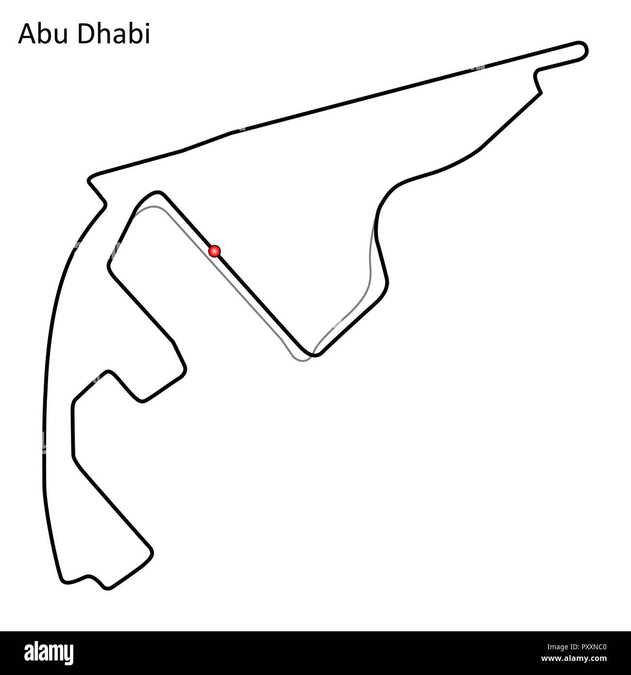 Wallpaper #6bl-3ZIBJvJKYCmErABD307 Abu Dhabi F1 Track Map