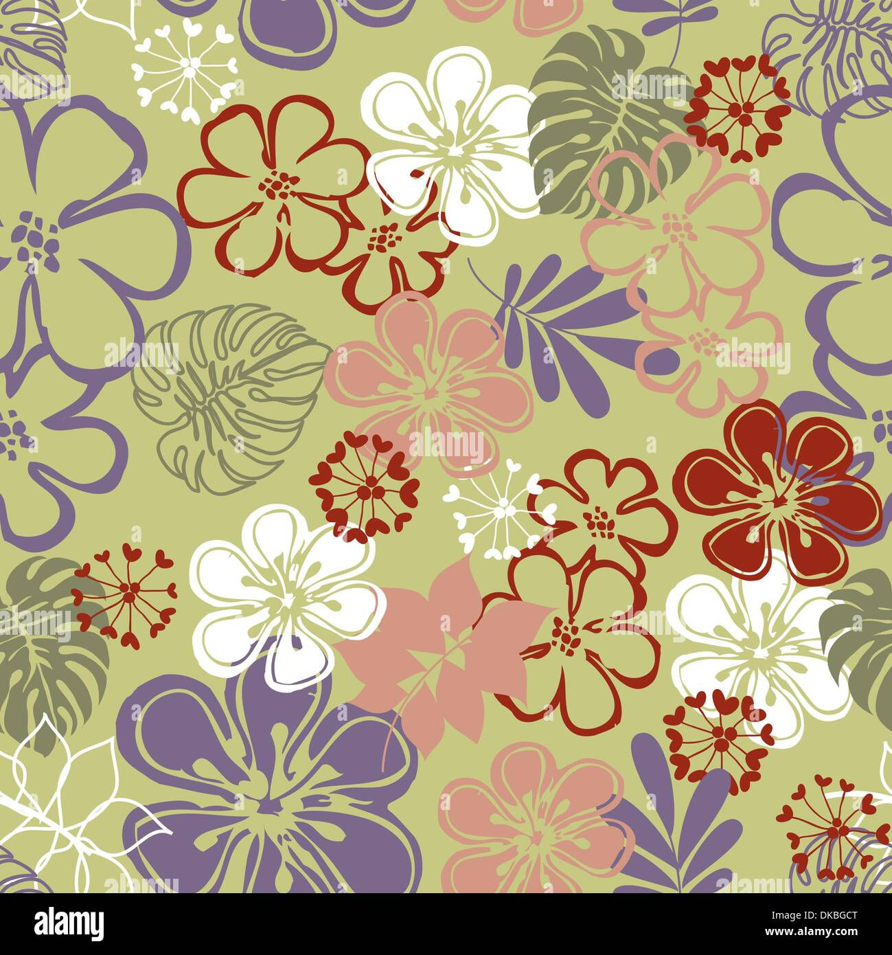 Wallpaper #9f5a4 Premium Vector Retro Seamless Background Pattern