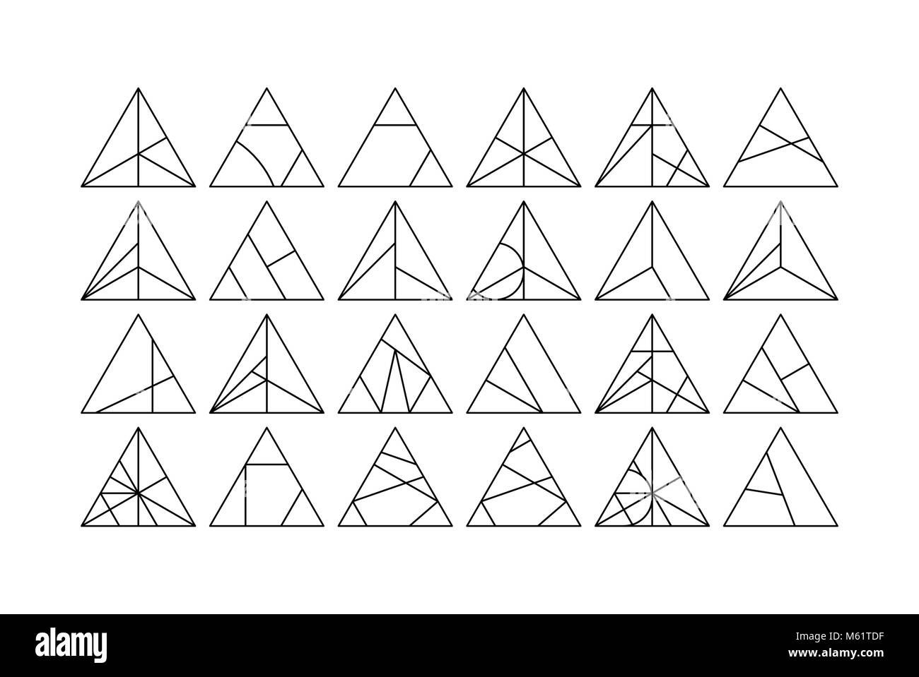 Wallpaper #_GcLCZMBSpphPi3-ZM3k82 Triangle Vector Design Elements Set Stock Vector Image Art Alamy