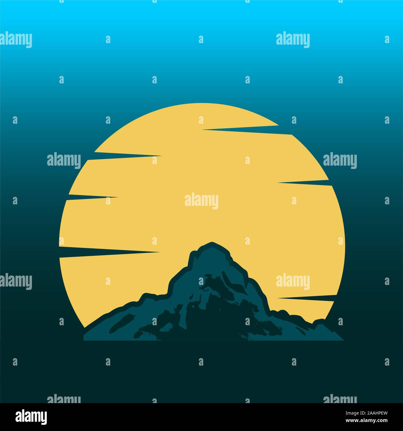 Wallpaper #x--qS5MBMN-XEVvVnztn59 Mountain Silhouette Minimal Abstract Emblem Template Outdoor Icon of