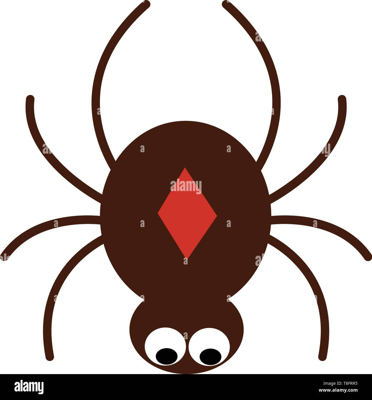 Wallpaper #46455 Brown Spider Cartoon Isolated Illustration Stock Vector Image Art Alamy