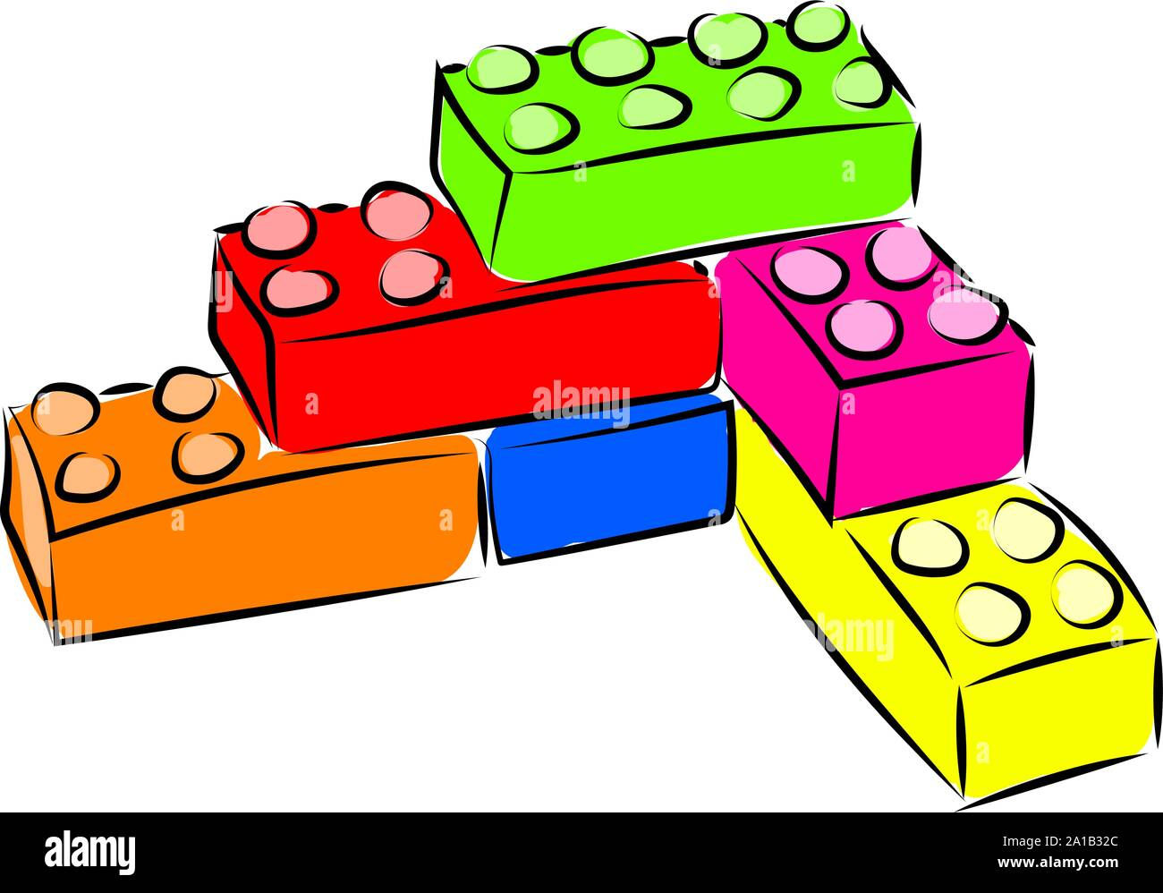 Wallpaper #tmiSGZMBSpphPi3-zxdm205 Lego Illustration Vector on White Background Stock Vector Image Art