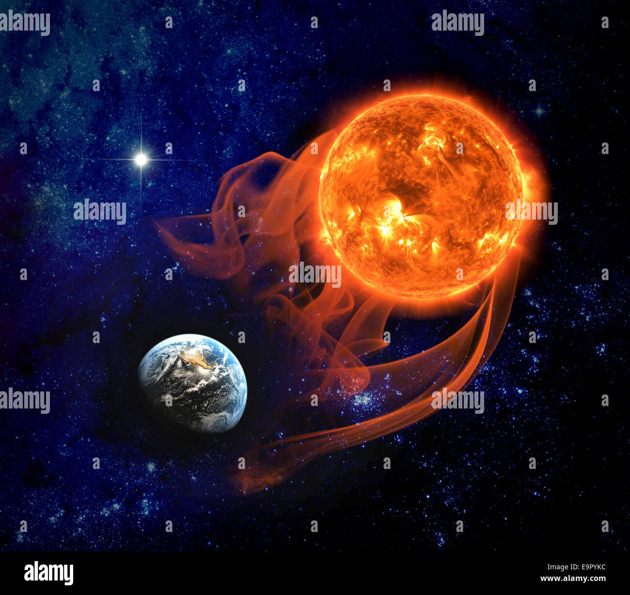 Wallpaper #_Gep6ZIBSpphPi3-WkJU273 Earth and Sun Elements of This Image Furnished by Nasa Stock Photo Alamy