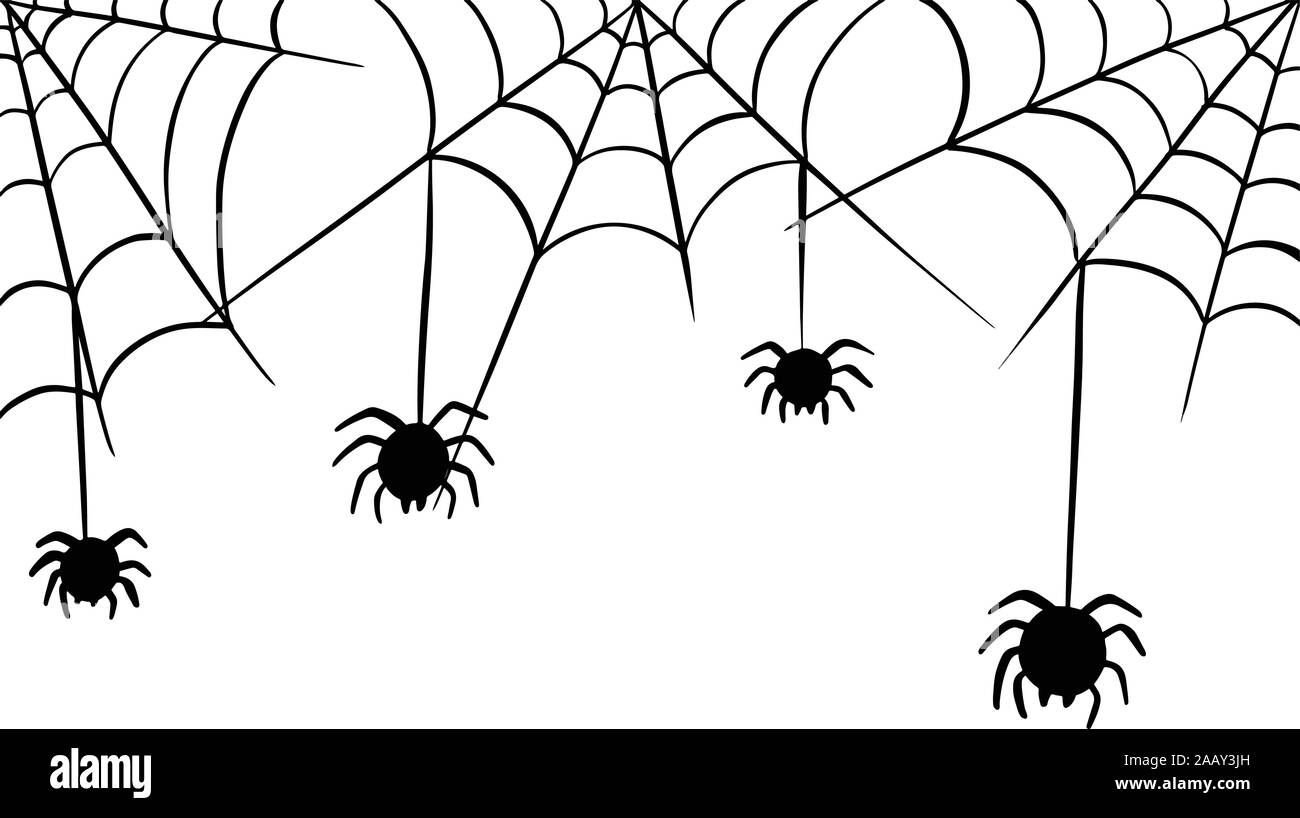 Wallpaper #mWf1-JIBSpphPi3-LItN277 Cartoon Spider Web and Spiders for Border or Frame Stock Vector Image