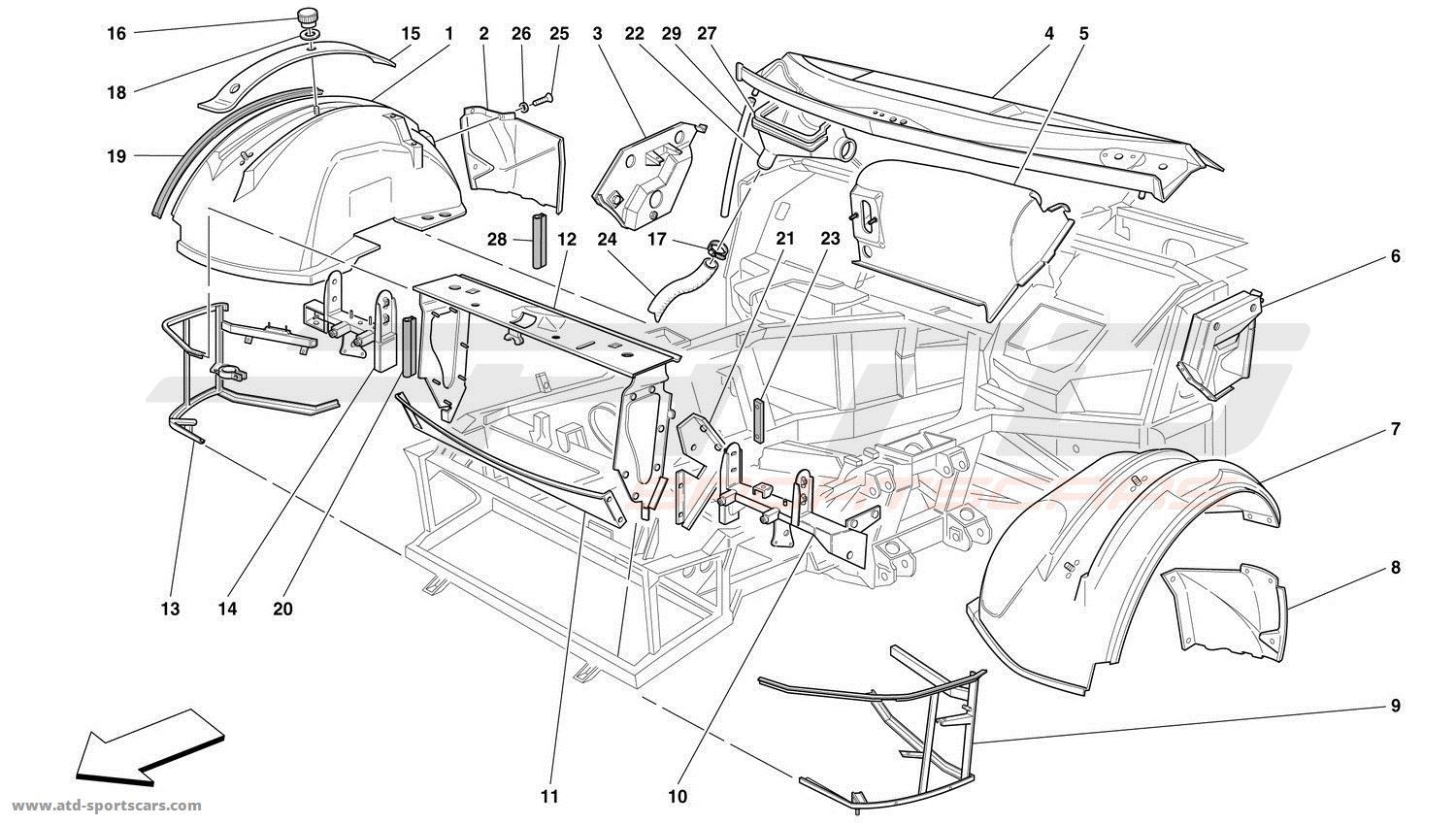 Wallpaper #ZWfM8pIBSpphPi3-6nIb262 Ferrari 456 GT Gta Front Structures and Components at Atd Sportscars