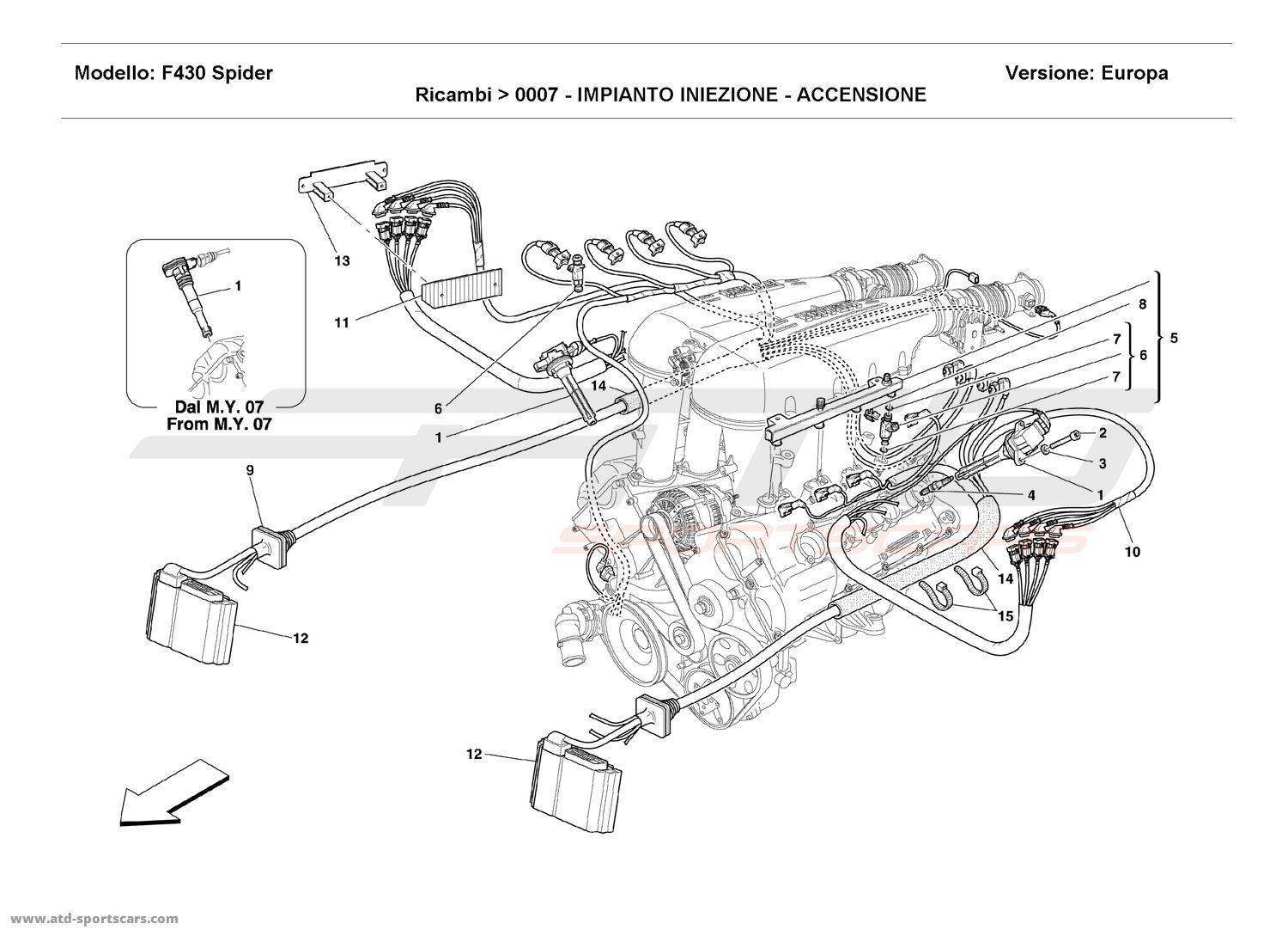 Wallpaper #9WcK-5IBSpphPi3-L5KF369 Ferrari F430 Spider Engine Parts at Atd Sportscars Atd Sportscars