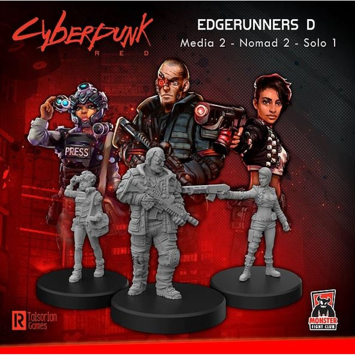 Wallpaper #YWdsDZMBSpphPi3-nuW428 Cyberpunk Red Miniatures Edgerunners D Media Nomad Solo