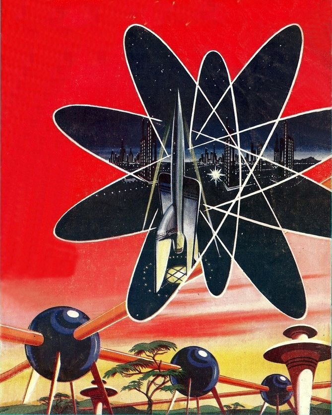 Wallpaper #2LgT3ZIBJvJKYCmEjv7f2 Atomic City Retro Futurism Art Retro