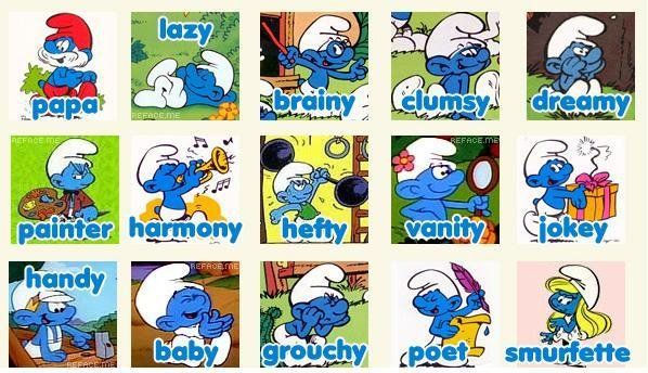 Wallpaper #PZzR4pIBZHQxiYarwsJn10 Smurfs Characters Names