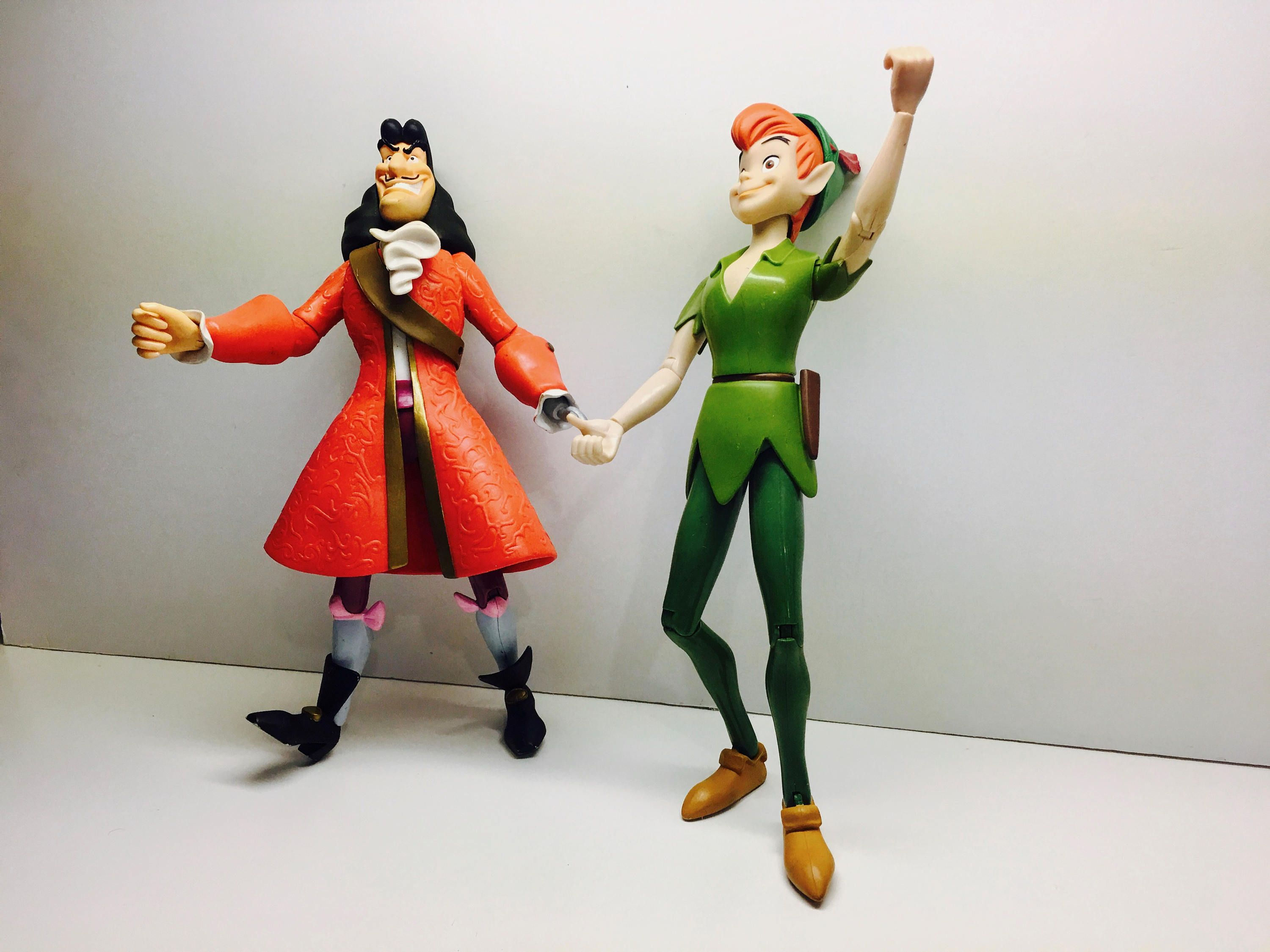 Wallpaper #t-_6S5MBMN-XEVvVqTyE444 Large Peter Pan and Captain Hook Action Figures 12 H Captain Hook