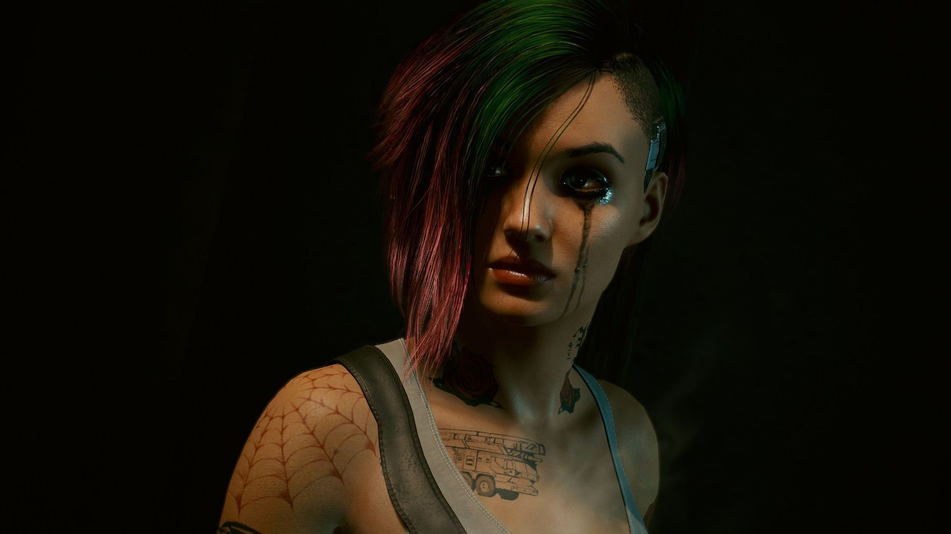 Wallpaper #cn0_844Bnwiau_P6OAyx22 Cyberpunk 2077 Judy Alvarez Kiberpank Voitelnicy Illiustracii
