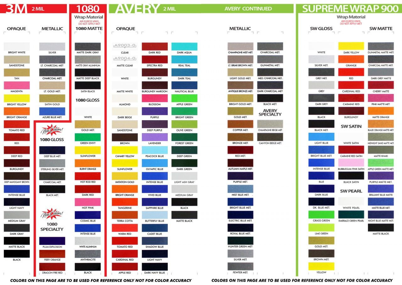 Wallpaper #QRnJNY8BtGB6xQ78XaGS54 Tabla De Colores De Envoltura De Vinilo De 3 M 39 Tabla Explicita De