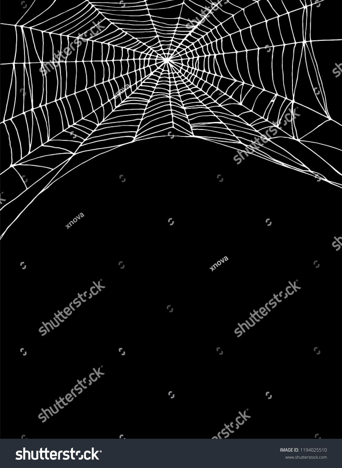 Wallpaper #52dP85IBSpphPi3-BnRA185 Simple White Spider Web Vector Illustration Black Background Lovely